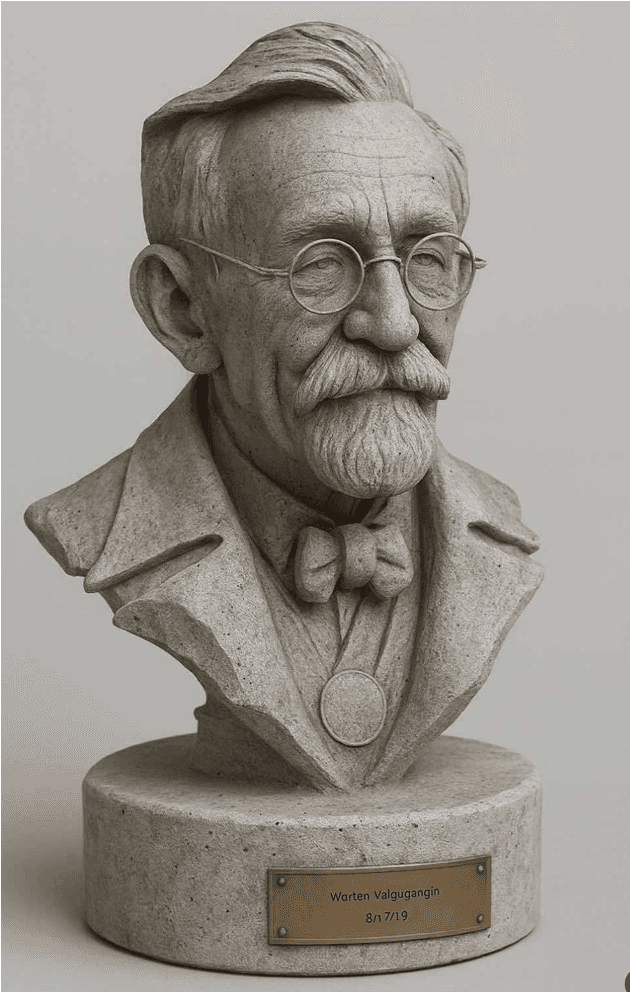 Stone-finish portrait urn for a loved one